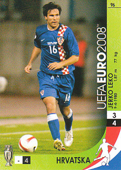 Jerko Leko Croatia Panini Euro 2008 Card Game #96